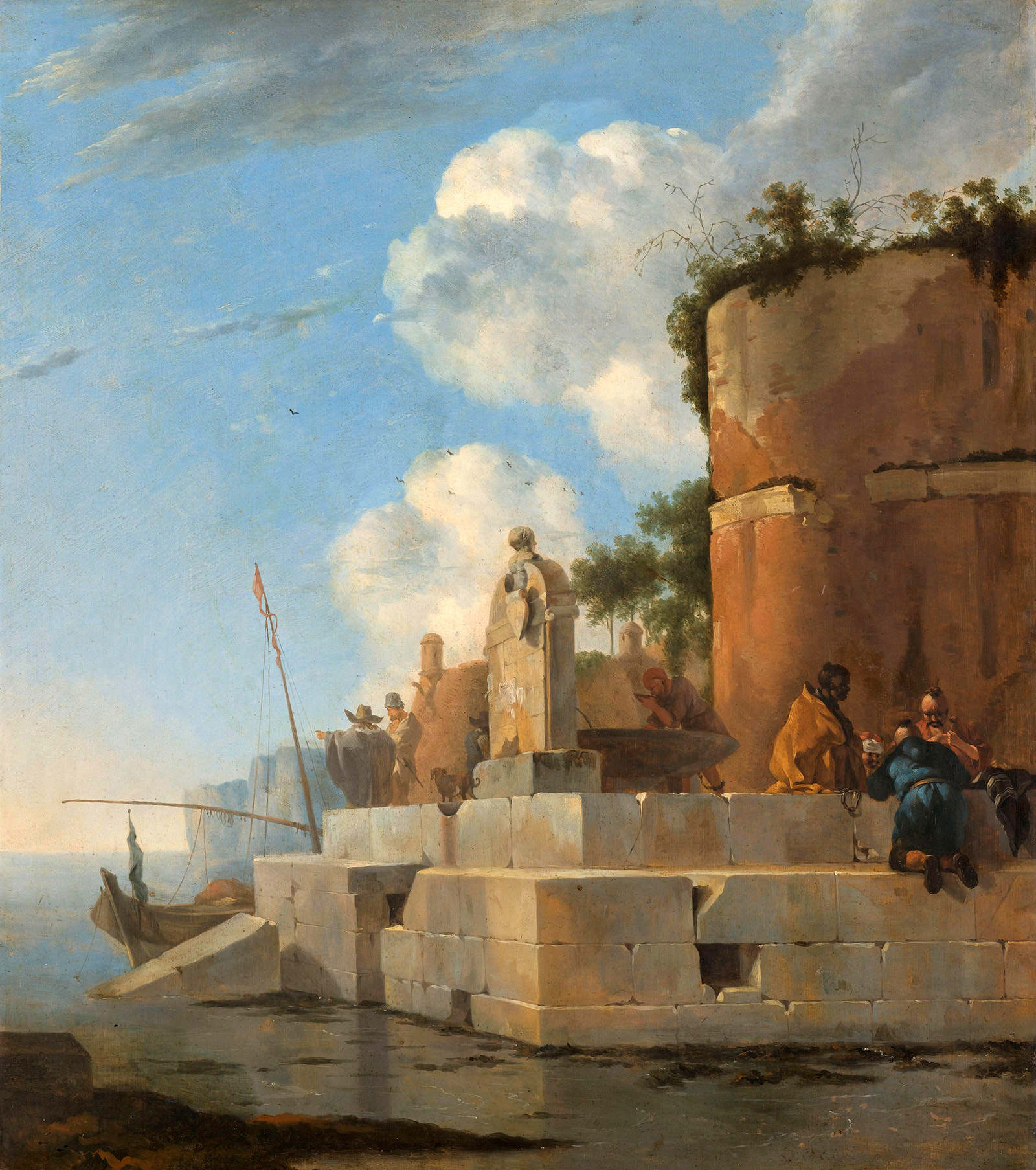 ruin on the water